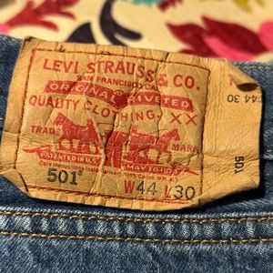 Levi’s 501 jeans 44”x 30” -Like New